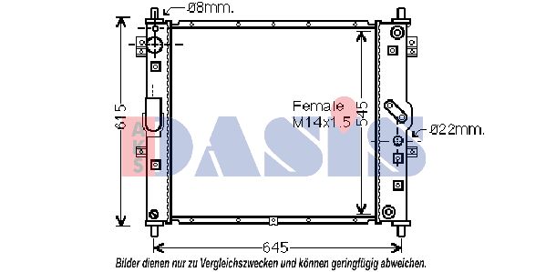 AKS DASIS Radiators, Motora dzesēšanas sistēma 510102N